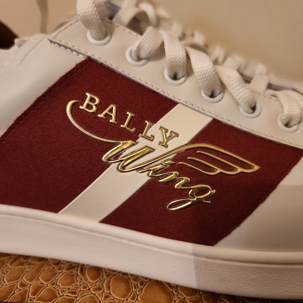 Bally White and Red Sneakers - Picture 5 of 8